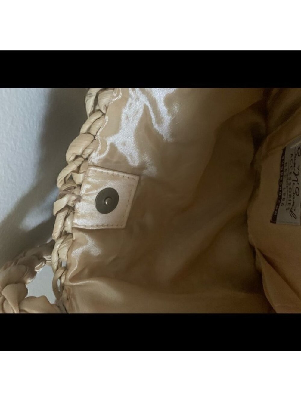 Sun ‘N’ Sand Brown and Tan Straw Shoulder Bag Tote Purse NWT - Picture 4 of 14